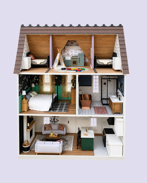 1/12th Scale Modern Farmhouse Dollhouse