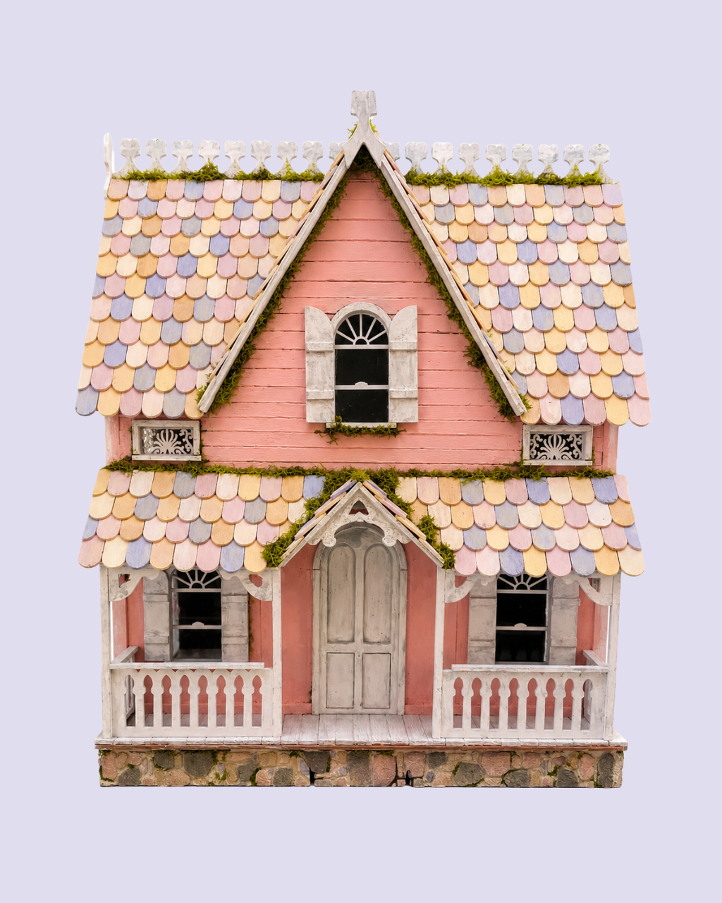 1/24th Scale Pink Shabby Chic Dollhouse
