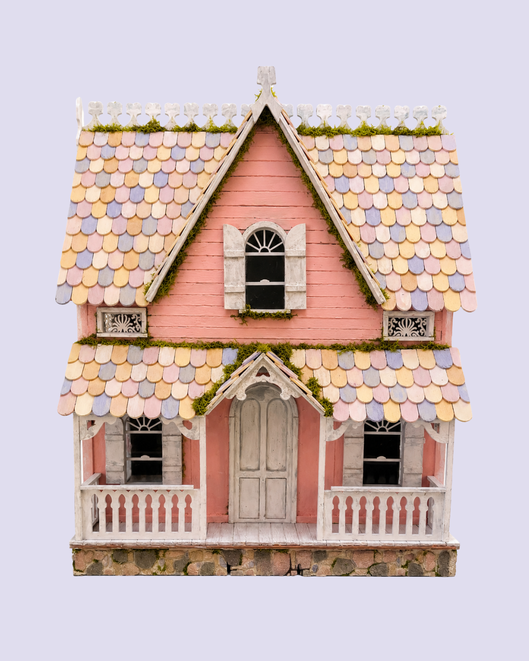 1/24th Scale Pink Shabby Chic Dollhouse